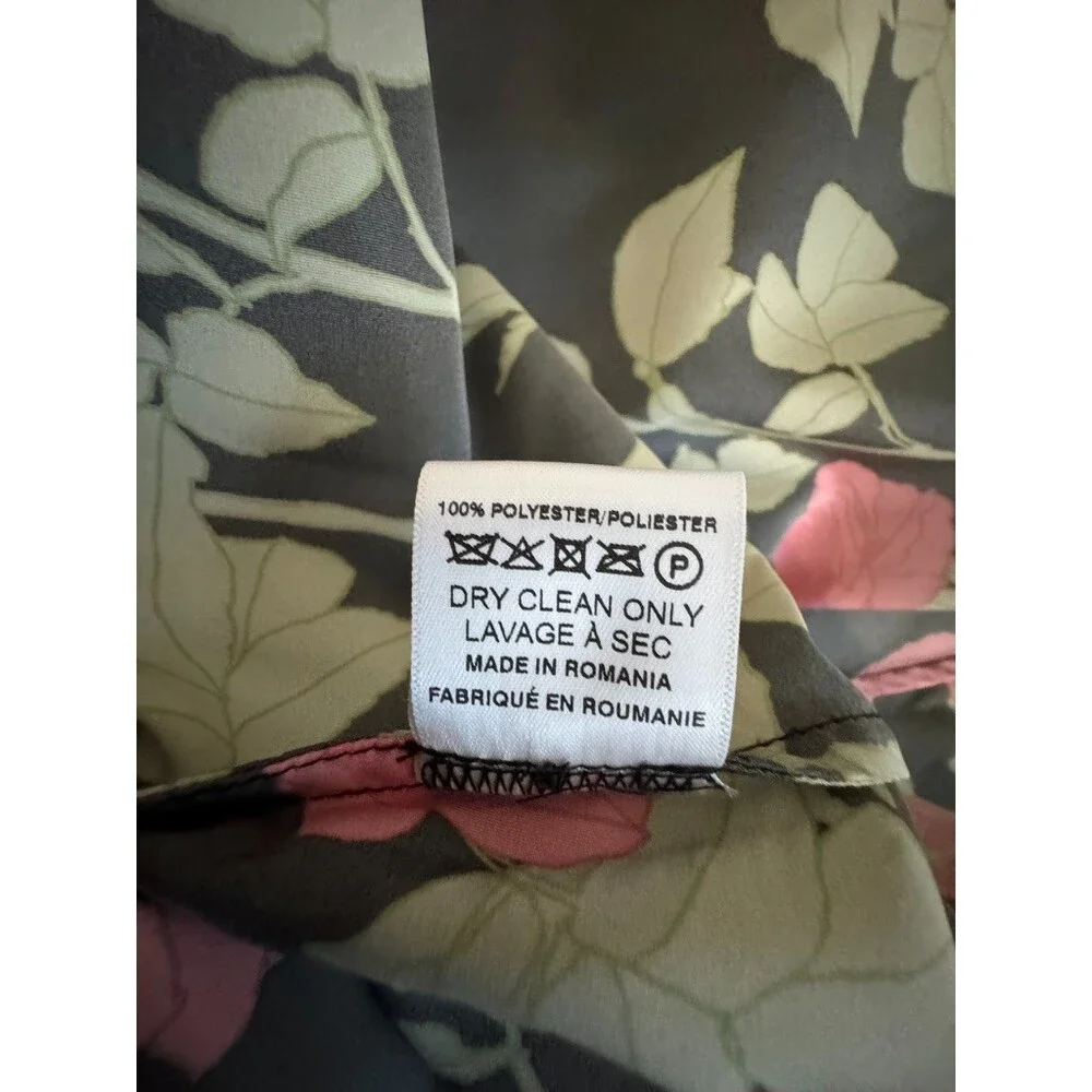 BERNADETTE Antwerp Kennedy Climbing Roses Floral Maxi Skirt Black Red Small 36